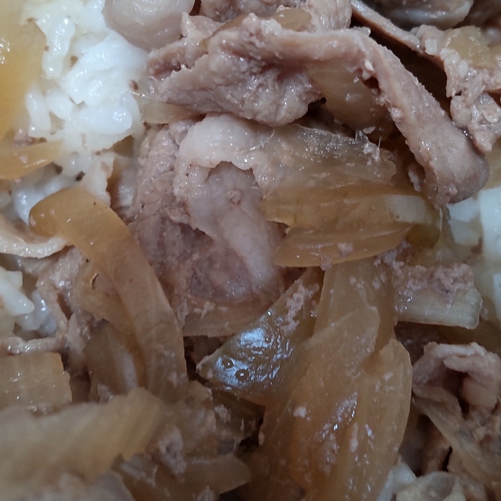 シンプルな豚丼